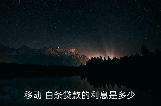 移動(dòng)白條怎么申請(qǐng),手機(jī)白條貸款流程如何進(jìn)行?