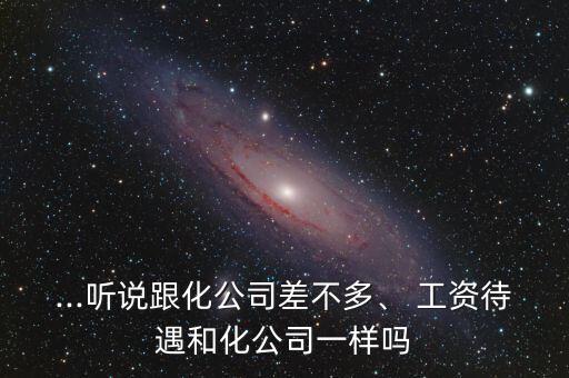 ...聽說跟化公司差不多、 工資待遇和化公司一樣嗎