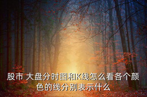 股市 大盤分時(shí)圖和K線怎么看各個(gè)顏色的線分別表示什么