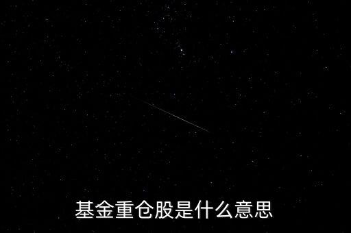 什么是基金重倉股，什么叫基金重倉股