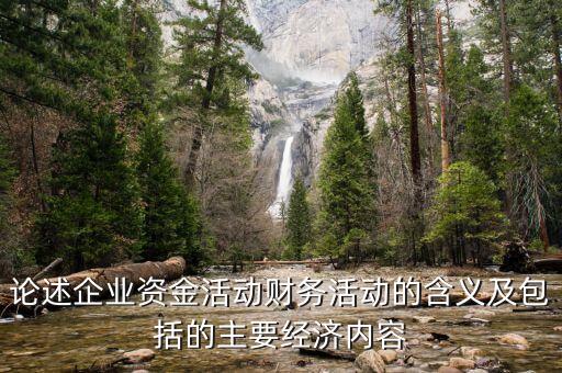 論述企業(yè)資金活動財(cái)務(wù)活動的含義及包括的主要經(jīng)濟(jì)內(nèi)容