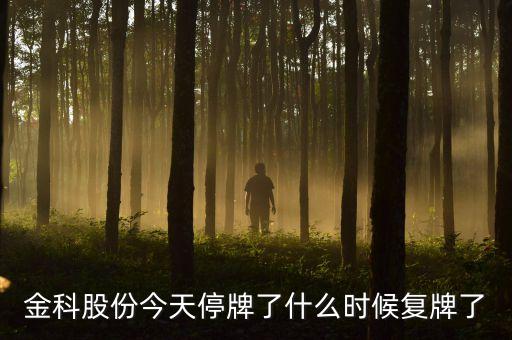 金科股份今天停牌了什么時(shí)候復(fù)牌了