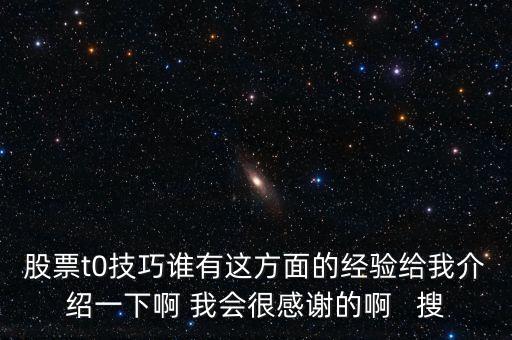 1操0的有什么技巧，股票t0技巧誰有這方面的經(jīng)驗給我介紹一下啊 我會很感謝的啊   搜