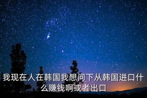 向韓國(guó)出口什么賺錢，韓國(guó)什么需要進(jìn)口 我們出口韓國(guó)貨物 利潤(rùn)高嗎