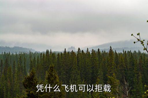 憑什么飛機(jī)可以拒載