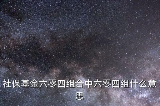 社?；鹚牧阋唤M合是什么意思，社?；鹆闼慕M合中六零四組什么意思