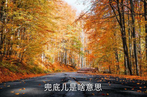 兜底兒是啥意思