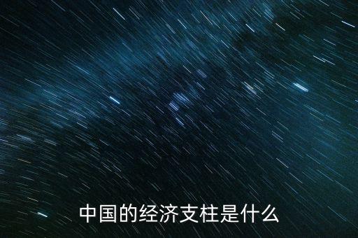 中國的經(jīng)濟(jì)支撐是什么，中國的經(jīng)濟(jì)支柱是什么