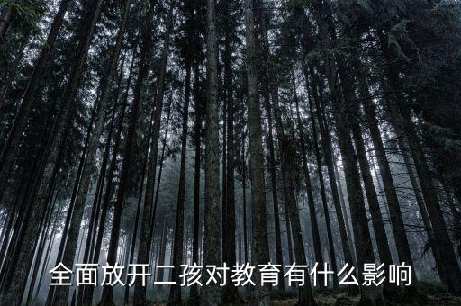 全面二孩會帶來什么影響，全面放開二孩對教育有什么影響