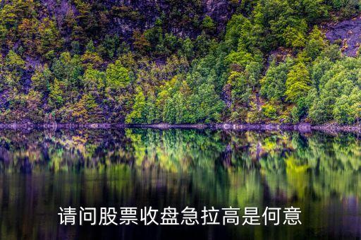 股票收盤拉漲什么意思，收盤上漲是什么意思