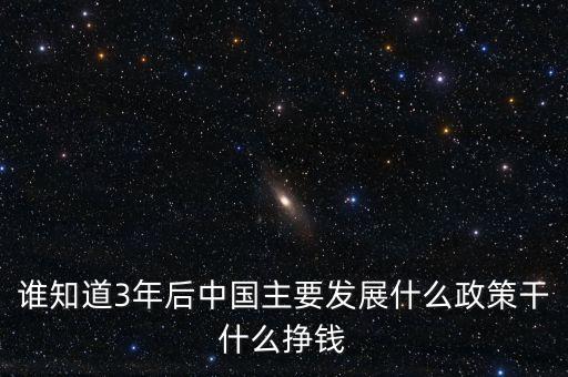 政府兜里是什么意思，誰(shuí)知道3年后中國(guó)主要發(fā)展什么政策干什么掙錢