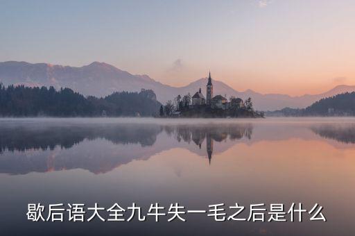 九牛失一毛的下預(yù)示什么，九牛失一毛
