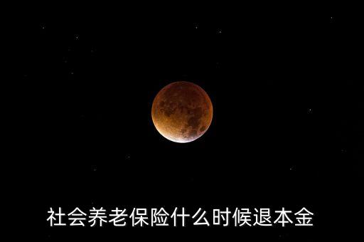 社會(huì)養(yǎng)老保險(xiǎn)什么時(shí)候退本金