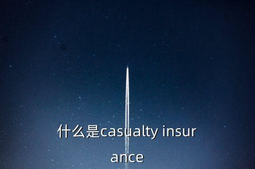 保險ace什么，什么是casualty insurance