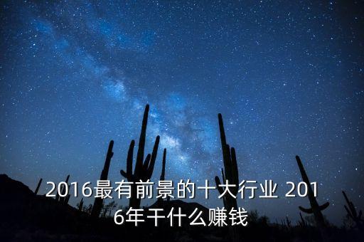 2016最有前景的十大行業(yè) 2016年干什么賺錢