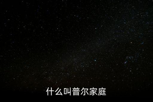 什么叫普爾家庭