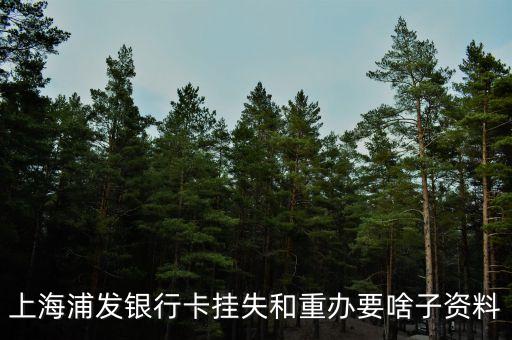 浦發(fā)銀行卡掛失需要什么，上海浦發(fā)銀行卡掛失步驟