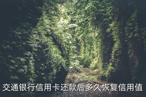 交行信用卡還白條什么時候恢復(fù)，交通銀行信用卡逾期一年多今已還清額度什么時候恢復(fù)