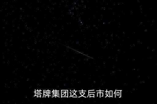 塔牌集團(tuán)這支后市如何