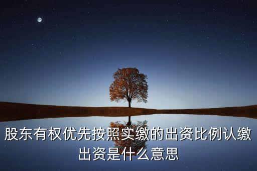 出資比例是什么意思，申請(qǐng)人出資比例不低于全體投資人出資額的50 是什么意思