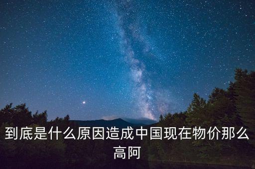 到底是什么原因造成中國(guó)現(xiàn)在物價(jià)那么高阿
