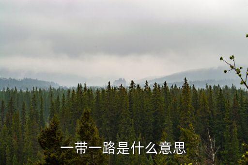 一帶一路指什么，一帶一路指什么意思