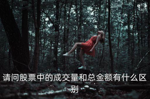 請問股票中的成交量和總金額有什么區(qū)別