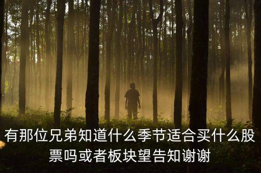 秋天什么股，秋季什么板塊股票好