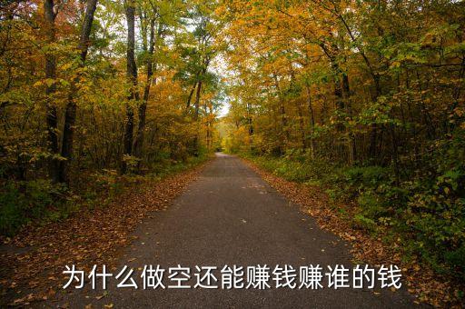 為什么做空也能賺錢，為什么做空還能賺錢賺誰的錢