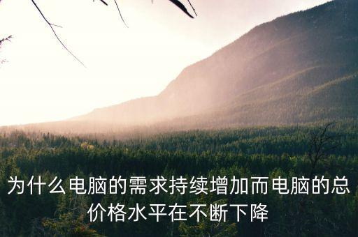 為什么電腦需求上升價格下降，根據微觀經濟學的原理為什么電腦的需求持續(xù)的增加電腦的價格水