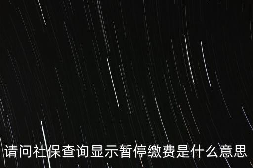 全國社?；饡和Ｊ裁匆馑?，社保停保是什么意思