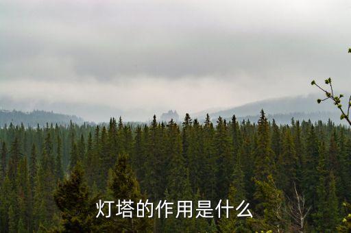燈塔的作用是什么