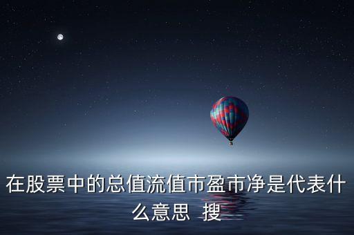 在股票中的總值流值市盈市凈是代表什么意思  搜