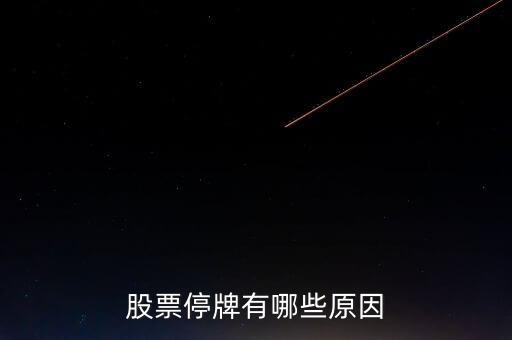股票停牌有哪些原因