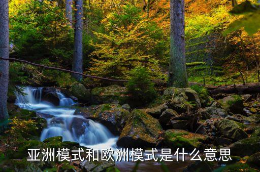 什么是亞洲模式，亞洲模式和歐洲模式是什么意思