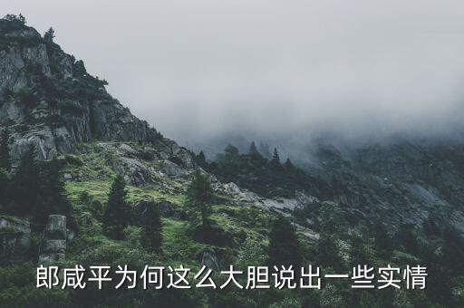 我為什么要回應郎咸平，郎咸平為何這么大膽說出一些實情