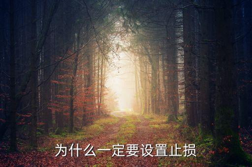 為什么要設(shè)置止損，為什么一定要設(shè)置止損
