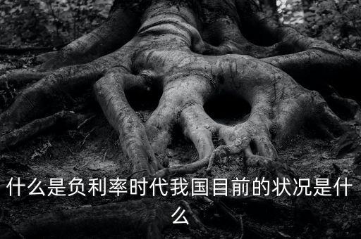 什么是負(fù)利率時代我國目前的狀況是什么