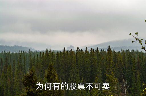 為什么股票不能賣出，為什么我的股票賣不出去呀