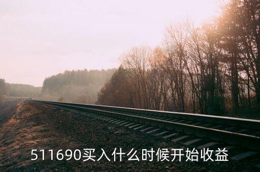 511690買入什么時候開始收益