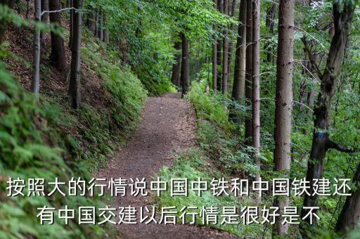 中國鐵建什么時候復(fù)牌，按照大的行情說中國中鐵和中國鐵建還有中國交建以后行情是很好是不