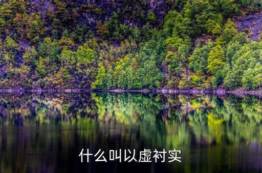 什么叫以虛襯實(shí)