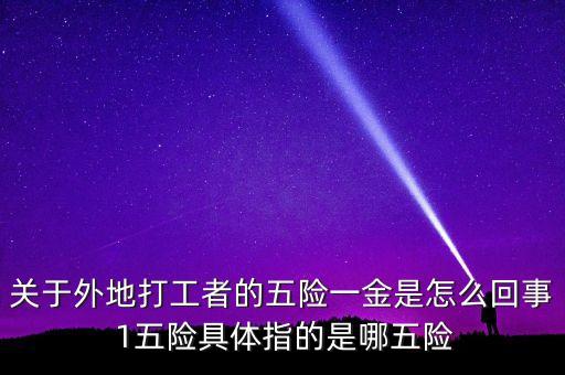關(guān)于外地打工者的五險(xiǎn)一金是怎么回事 1五險(xiǎn)具體指的是哪五險(xiǎn)