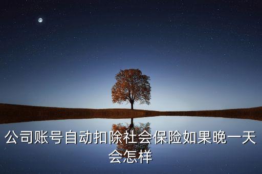 保險自動扣錢什么后果，公司賬號自動扣除社會保險如果晚一天會怎樣
