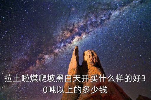 拉土啦煤爬坡黑白天開買什么樣的好30噸以上的多少錢