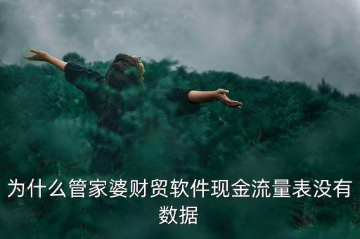 為什么管家婆財(cái)貿(mào)軟件現(xiàn)金流量表沒有數(shù)據(jù)