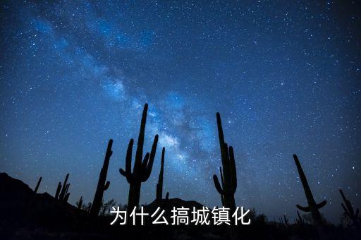 國家為什么要城鎮(zhèn)化，中國為什么推進城鎮(zhèn)化