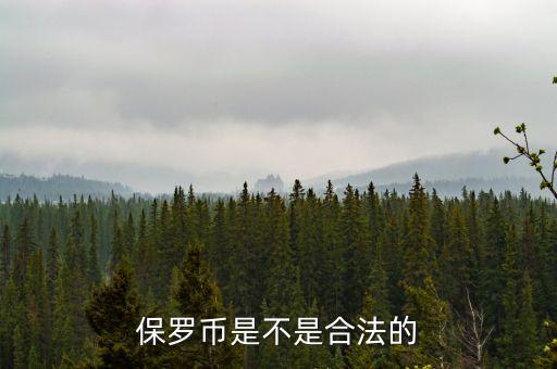 保羅幣是不是合法的