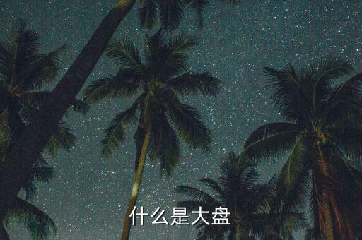 股票的大盤是什么，什么是大盤