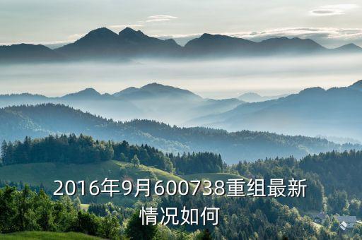 2016年9月600738重組最新情況如何